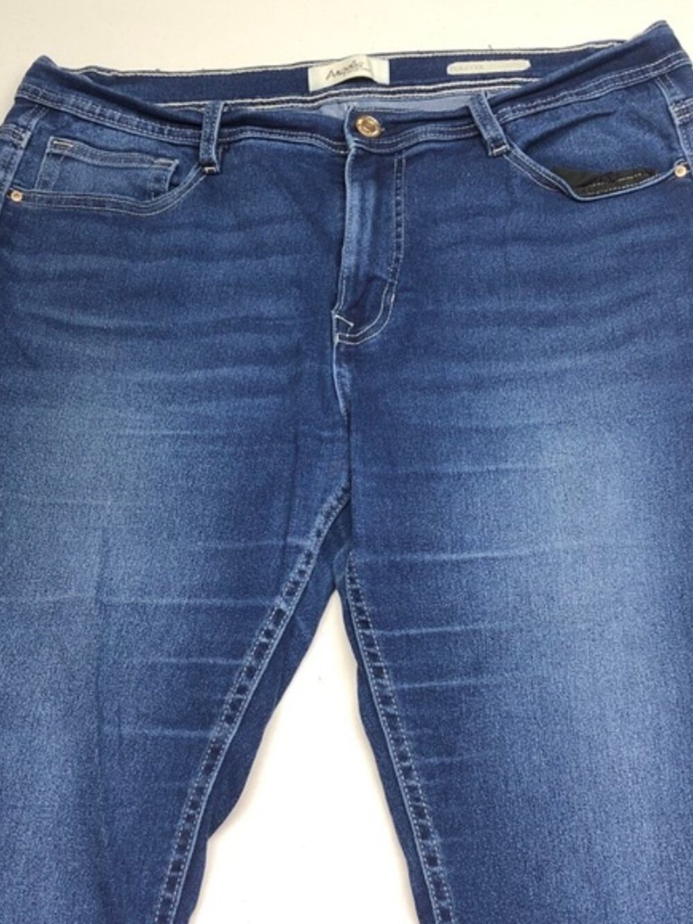 ANGELS FOREVER CONVERTIBLE HIGH-RISE SKINNY ANKLE JEANS SZ16 L27 ⭐️ - Picture 7 of 14